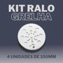 Imagem de kit 4 Ralo grelha redondo abre e fecha 10cm