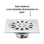 Imagem de Kit 4 Ralos Anti inseto Anti-odor Aço Inox 15x15