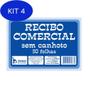 Imagem de Kit 4 Recibo Comercial Tamoio Sem Canhoto 50 Folhas 15X10Cm