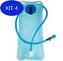 Imagem de Kit 4 Refil Para Mochila Hidratação Azul 2Lts