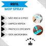 Imagem de Kit 4 Refis Microfibra Verde Para Mop Spray Multiuso Lava Enxagua e Seca.