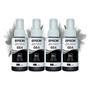 Imagem de Kit 4 Refis Tinta Preta T664 Original Epson L355 L365 L375 L395 L495