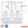 Imagem de Kit 4 Refletor Sensor Presença 30W Branco Frio 6500K Fotocelula