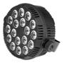 Imagem de Kit 4 Refletores Led Mini Slim 18 Leds Rgb 3W Efeito Strobo