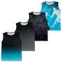 Imagem de Kit 4 Regata Masculina Academia Pro Fit Estampada Camiseta Musculacao Corrida Fitness Funcional