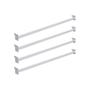 Imagem de Kit 4 Réguas De Aço Carbono 91Cm Branco Para Gôndola
