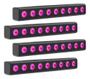 Imagem de Kit 4 Ribaltas Pixel 9 Leds Rgbw 4in1 Dmx C/controle Remoto