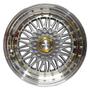 Imagem de Kit 4 Rodas Aro 17x7,5 Rodera BBS RS 4x100/108 Silver AR.Gold RDR46