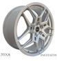 Imagem de Kit 4 Rodas Aro 20x8 Incitatus 5X105 Prata B.A.R