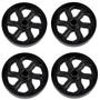 Imagem de Kit 4 Rodas carrinho de wheel Motor Cortador esportiva preto