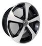 Imagem de Kit 4 Rodas Kr M25 Golf Gti Brooklyn Aro 15x6 5/100 Polo Tsi Fox