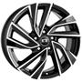 Imagem de Kit 4 Rodas Volkswagen Golf gti Aro 17x7 4x100 ET40 K72 Preto Diamantado