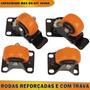 Imagem de Kit 4 Rodinha Rodízio Roda Reforçada Com E Sem Trava 50mm 400kg