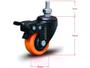 Imagem de Kit 4 Rodízio Linha Black Parafuso 3/8" 50mm Com 200kg Laranja - Colson