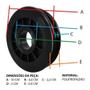 Imagem de Kit 4 Roldanas 100mm P/ Aparelho De Academia Com Rolamentos