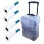 Imagem de Kit 4 rolos de filme plastico para mala de viagem embalar