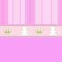 Imagem de Kit 4 Rolos Papel De Parede Adesivo Baby Princesa Rosa 3,0M