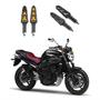 Imagem de KIT 4 Seta Sequencial Pisca de Led Estrela Modelo P09S Moto FAZER 600 FZ 6S Ano 2010 2011 2012 2013 2014 2015