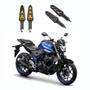 Imagem de KIT 4 Seta Sequencial Pisca de Led Estrela Modelo P09S Moto MT03 Ano 2004 2005 2006 2007 2008 2009