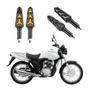 Imagem de KIT 4 Seta Sequencial Pisca de Led Universal Estrela Modelo P09S Moto CG 125 CARGO 2010 2011 2012 2013 2014 2015