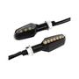 Imagem de KIT 4 Setas Esportiva Pisca de Led Modelo P29 Para Moto Honda CG 125 FAN 2004 2005 2006 2007 2008 2009