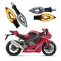 Imagem de Kit 4 Setas Esportivas Led P01C Carbono Modelo Flecha vazado Moto CB 1000R Ano 2016 2017 2018 2019 2020 2021