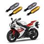 Imagem de KIT 4 Setas Esportivas Pisca de Led Modelo P26 Para Moto YZF R1 Ano 2004 2005 2006 2007 2008 2009