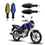 Imagem de KIT 4 Setas Sequenciais Led Universal Pisca Azul P43S Moto CG 150 TITAN EX 2004 2005 2006 2007 2008 2009 2010 2011 2012