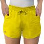 Imagem de Kit 4 Shorts Feminino Tactel Liso 2 Bolsos Blogueirinha