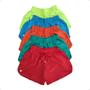 Imagem de Kit 4 Shorts Feminino Tactel Liso 2 Bolsos Blogueirinha