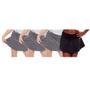 Imagem de Kit 4 shorts saia infantil juvenil menina cintura alta básico liso uniforme dia a dia passeio