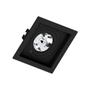 Imagem de Kit 4 Spot Embutir Quadrado Recuado AR70 Preto + Lâmpada Led 4,8w 2700k