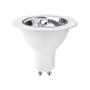 Imagem de Kit 4 Spot Embutir Quadrado Recuado AR70 Preto + Lâmpada Led 4,8w 2700k