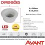 Imagem de Kit 4 Spot Led Comfort Redondo Recuado 5w Branco Quente 2700K