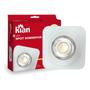 Imagem de Kit 4 Spot Led Sobrepor Quadrado Branco 5w 3000K e 6000k