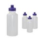 Imagem de Kit 4 Squeezes 550Ml Tampa Fibra Madeira Lilás