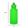 Imagem de Kit 4 Squeezes 550Ml Verde Neon Plástico Premium