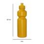 Imagem de Kit 4 Squeezes 750Ml Amarelo Plástico Premium