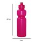 Imagem de Kit 4 Squeezes 750Ml Rosa Neon Plástico Premium