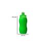 Imagem de Kit 4 Squeezes Wave 250Ml Verde Neon Plástico Premium