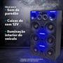 Imagem de Kit 4 Strobo Para Som Automotivo 12 Super Led Rgb Deltrônica