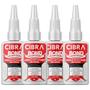 Imagem de Kit 4 Super Adesivo Instantâneo 20g Universal Cibra Bond