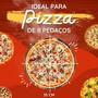 Imagem de Kit 4 Suportes Bandeja Para Cortar E Servir Pizza 35Cm Com Tampas