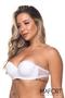 Imagem de Kit 4 Sutiã sem alça Reforçado Sustentação Renda Bojo Inteiriço Sutia Moda Intima Feminino Lingerie Costa Nua