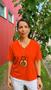 Imagem de Kit 4 T-shirt Feminina Babylook Lisa Gola V Elegante Premium