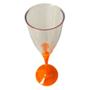 Imagem de Kit 4 Taça Champanhe 140Ml Acrílico Evento Base Laranja