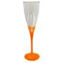 Imagem de Kit 4 Taça Champanhe 140Ml Acrílico Evento Base Laranja