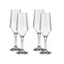 Imagem de Kit 4 Taças Champanhe Cristal Buffet Vidro Liso 186 ml Nadir