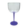 Imagem de Kit 4 Taças Gin KrystalON - Transparente Com Haste Azul