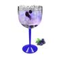 Imagem de Kit 4 Taças Gin KrystalON - Transparente Com Haste Azul